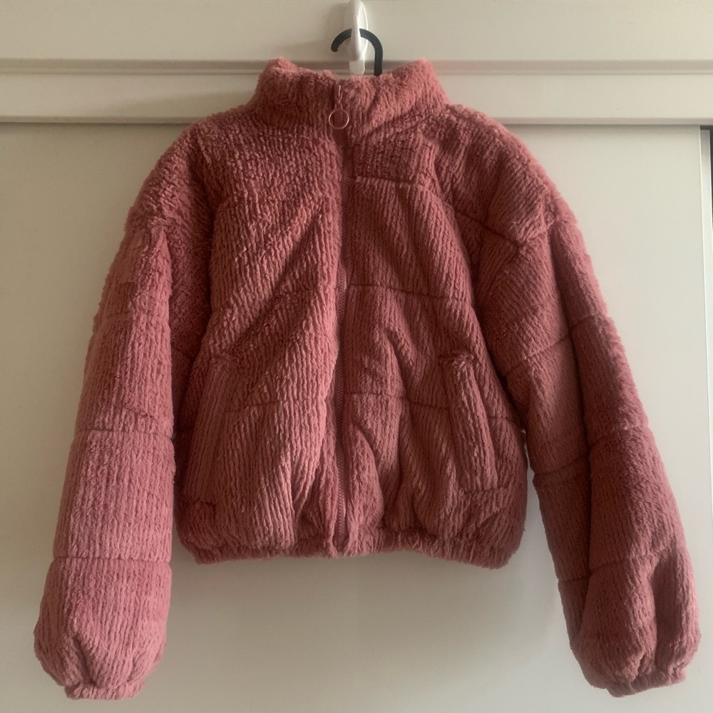 Pink Wild Fable oversized fuzzy jacket